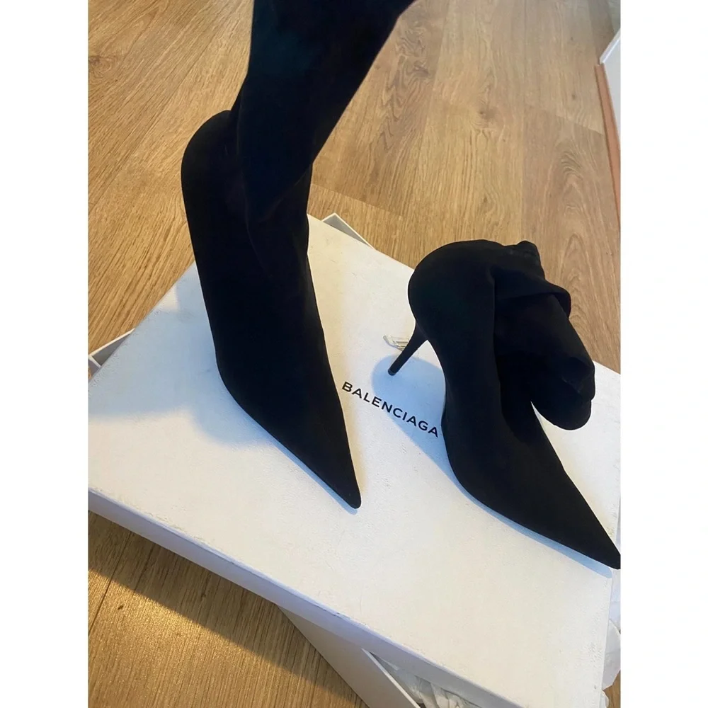 Balenciaga Knife cloth ankle boots